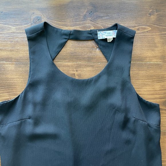 Pink Republic Black Sheath Dress Keyhole Back - Picture 3 of 6